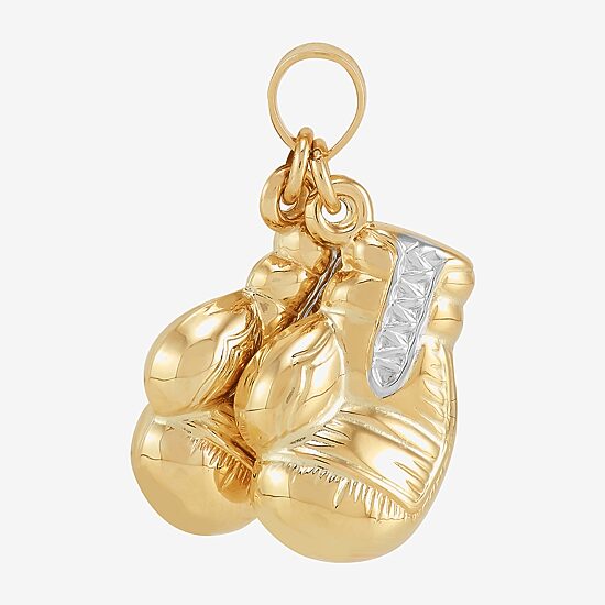 Boxing Gloves Unisex Adult 10K Gold Pendant