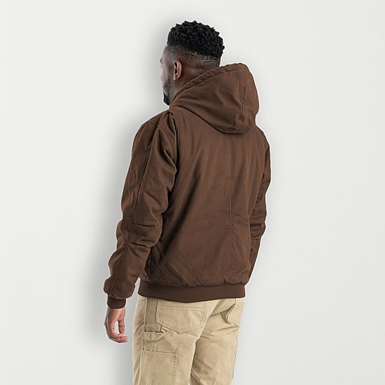 Berne Highland Washed Duck Mens Hooded Heavyweight Big and Tall Work Jacket