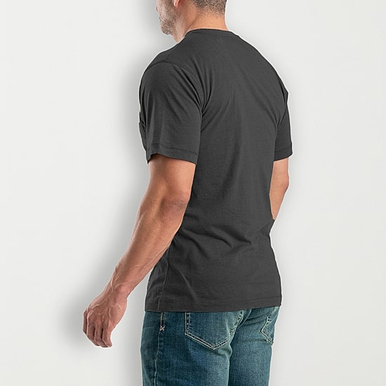 Berne Lightweight Performance Big and Tall Mens Crew Neck Short Sleeve Moisture Wicking Pocket T-Shirt