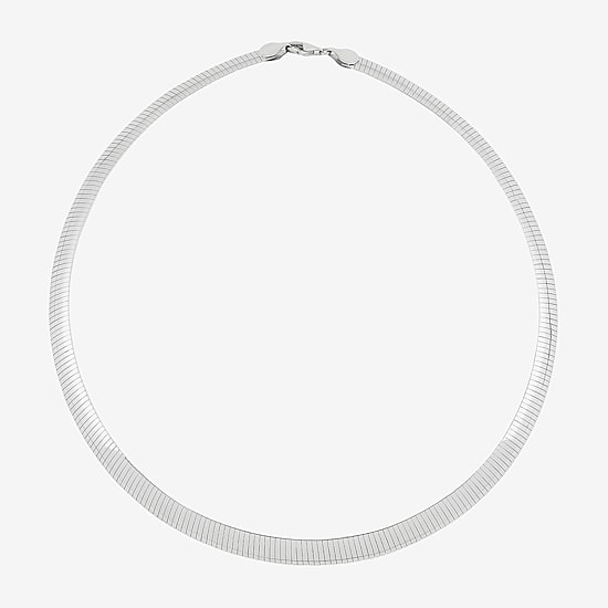 Limited Quantities! Reversible Womens Sterling Silver 17 Inch Chain Necklace
