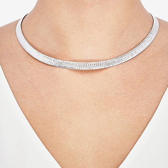 Limited Quantities! Reversible Womens Sterling Silver 17 Inch Chain Necklace