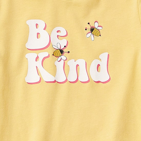 Okie Dokie Toddler & Little Girls Round Neck Short Sleeve Regular Fit Graphic T-Shirt