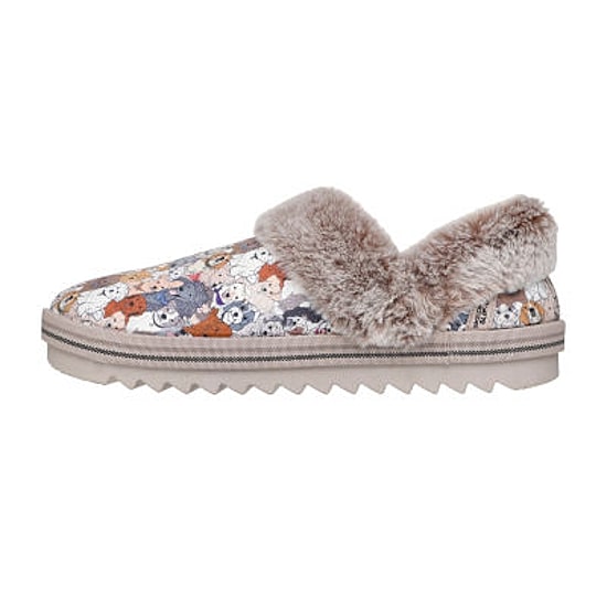 Skechers Bobs Cozy Kiss Paw Jams Womens Memory Foam Slip-On Slippers
