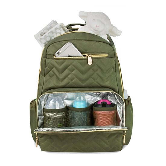Fisher-Price Adjustable Straps Cell Phone Pocket Diaper Bag