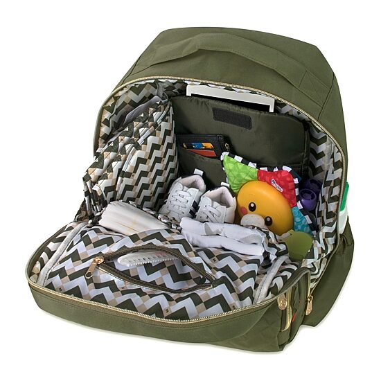 Fisher-Price Adjustable Straps Cell Phone Pocket Diaper Bag