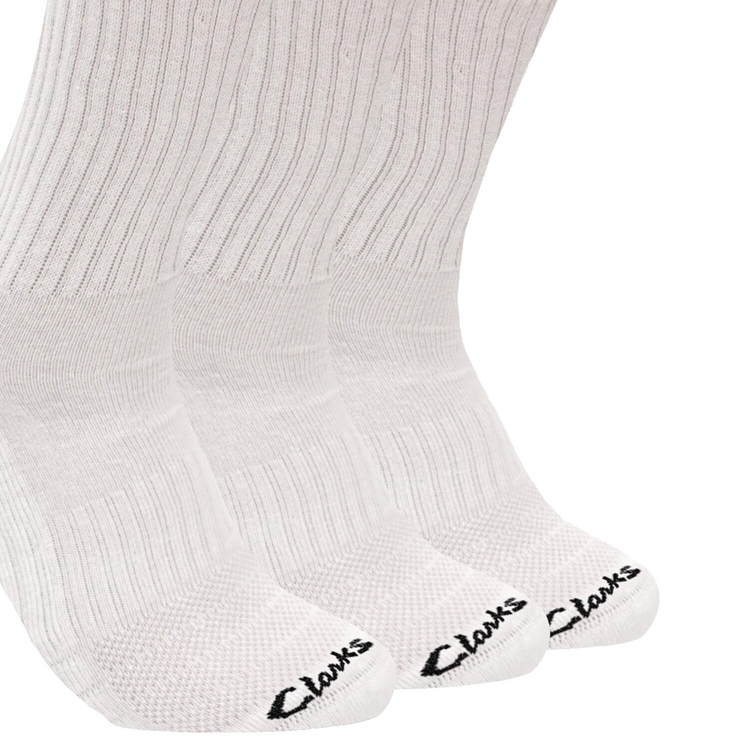Clarks Mens 6 Pair Crew Socks