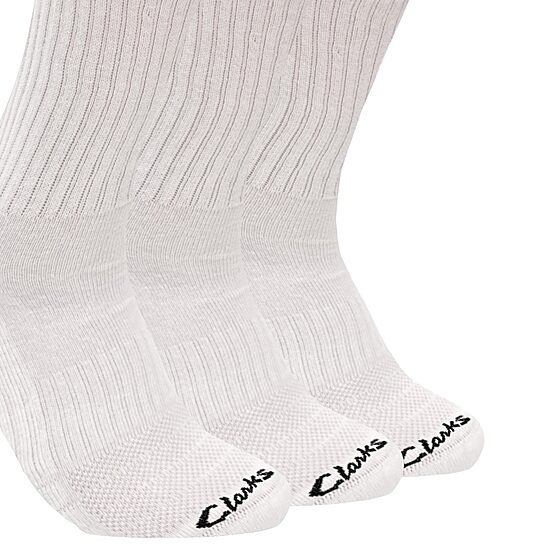 Clarks Mens 6 Pair Crew Socks