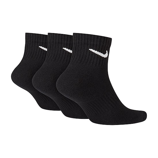 Nike Everyday Cushioned Unisex Adult Multi-Pack 3 Pair Quarter Ankle Socks