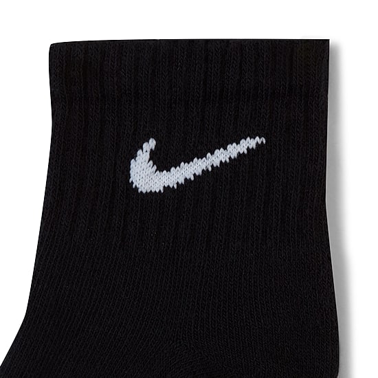 Nike Everyday Cushioned Unisex Adult Multi-Pack 3 Pair Quarter Ankle Socks