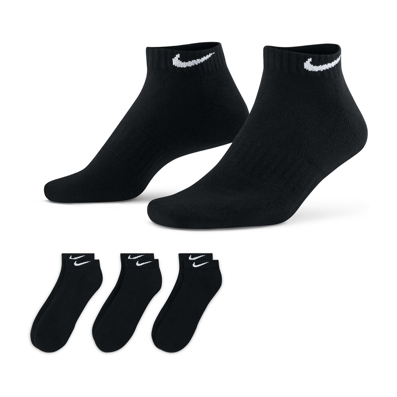 Nike Everyday Cushioned Unisex Adult Multi-Pack 3 Pair Low Cut Socks