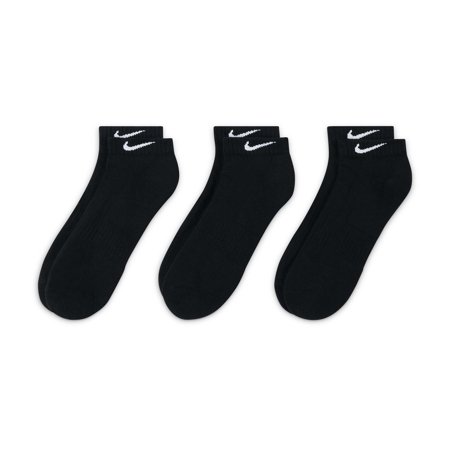 Nike Everyday Cushioned Unisex Adult Multi-Pack 3 Pair Low Cut Socks