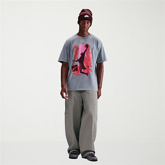 Nike Mens Crew Neck Short Sleeve Regular Fit Graphic T-Shirt