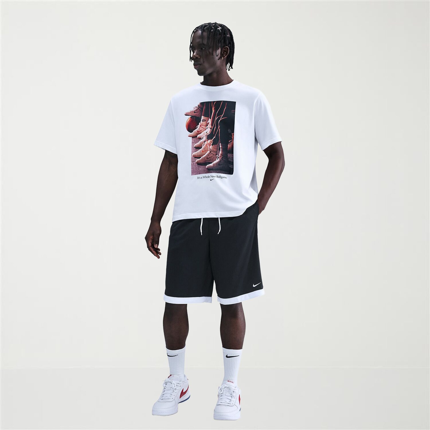 Nike Mens Mid Rise 11" Basketball Short
