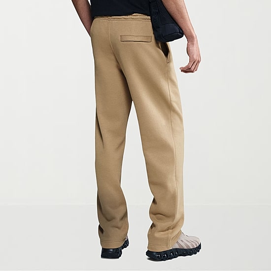 Nike Fleece Mens Straight Mid Rise Regular Fit Workout Pant