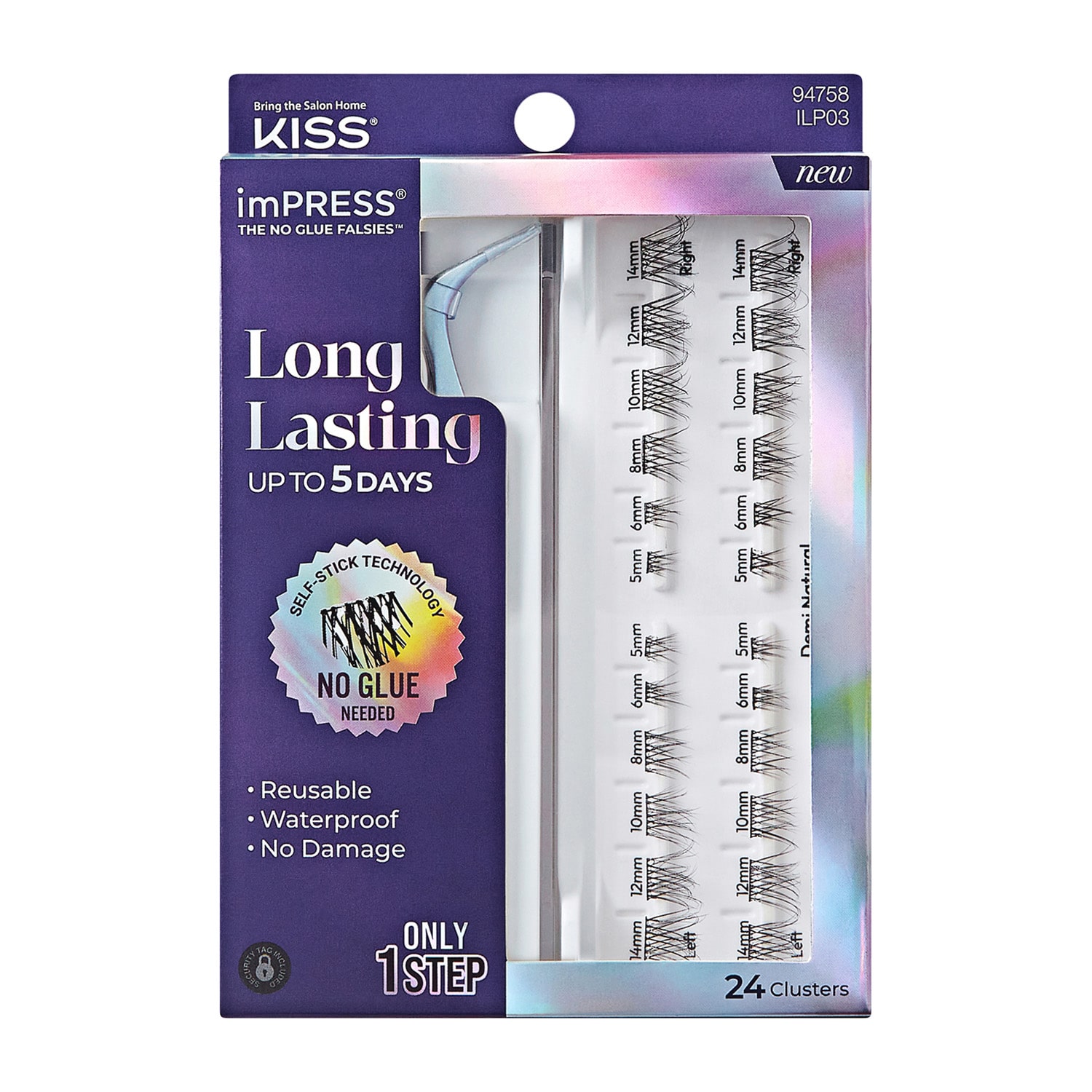 Kiss Lashes Impress Long Lasting Demi Natural