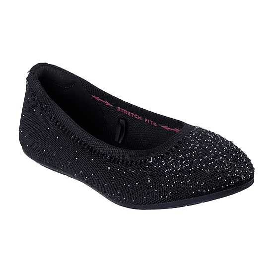 Skechers Cleo 2.0 Mesmerizing Nights Womens Round Closed Toe Ballet Flats