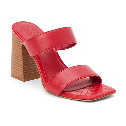 Coconuts By Matisse Womens Britt Heeled Sandals In Red