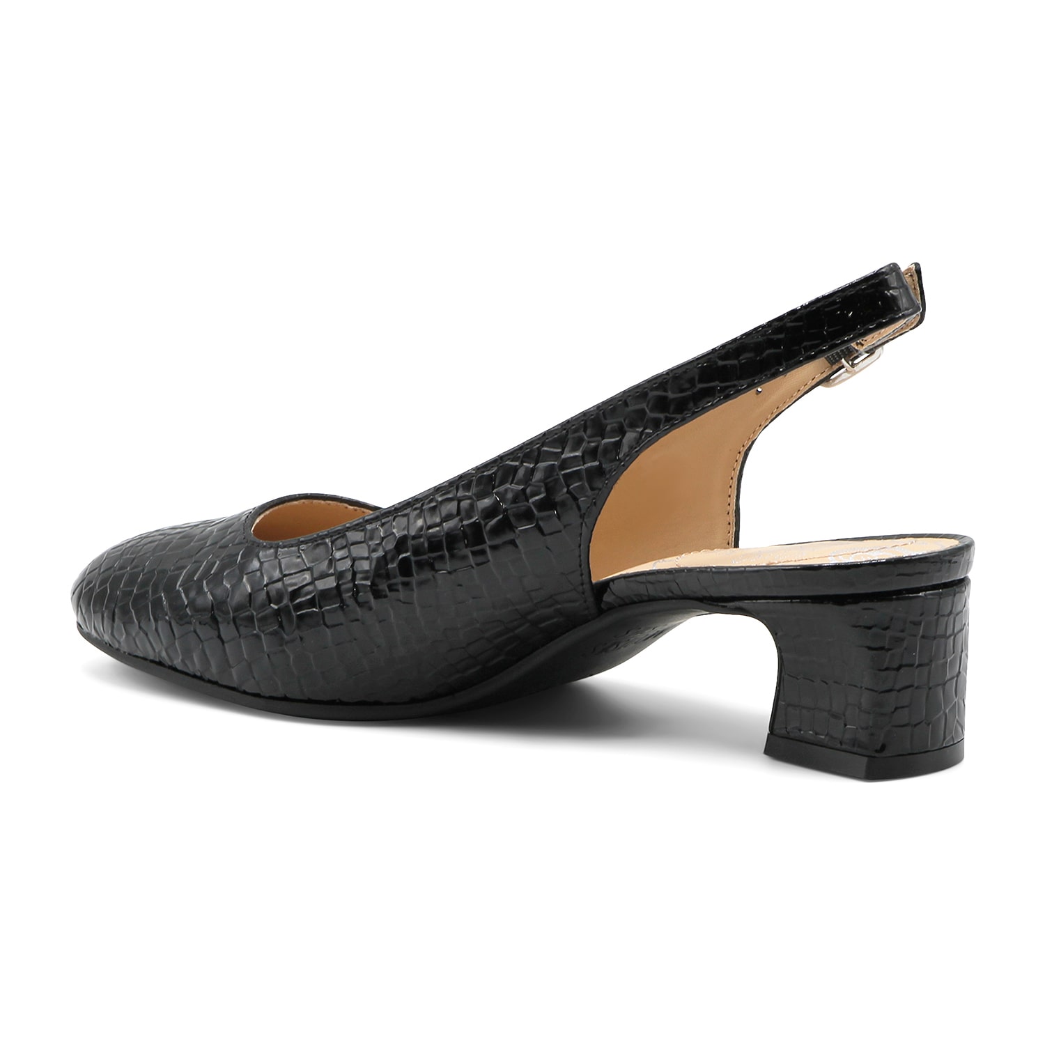 Mootsies Tootsies Kvell-Black Womens Almond Closed Toe Block Heel Pumps