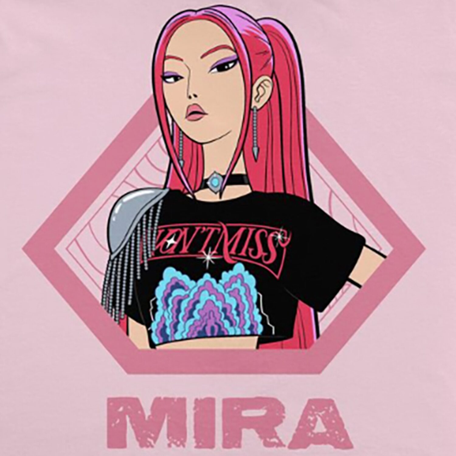 Little & Big Kid Girls V Neck KPOP Demon Hunters Short Sleeve Jersey