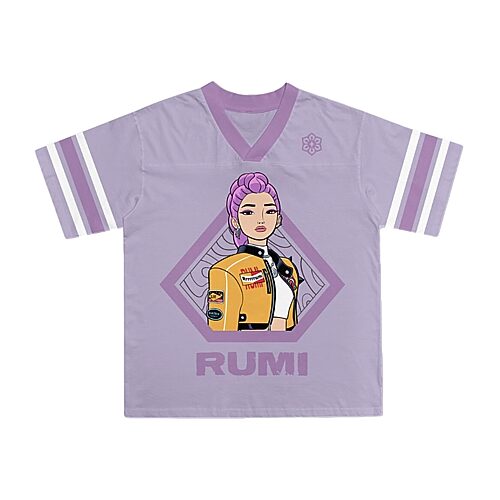 Bioworld Little & Big Kid Girls V Neck Kpop Demon Hunters Short Sleeve Jersey In Pink