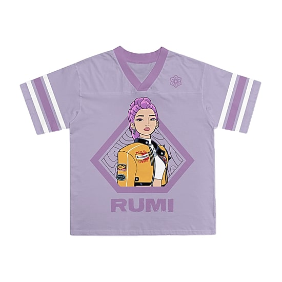 Little & Big Kid Girls V Neck KPOP Demon Hunters Short Sleeve Jersey