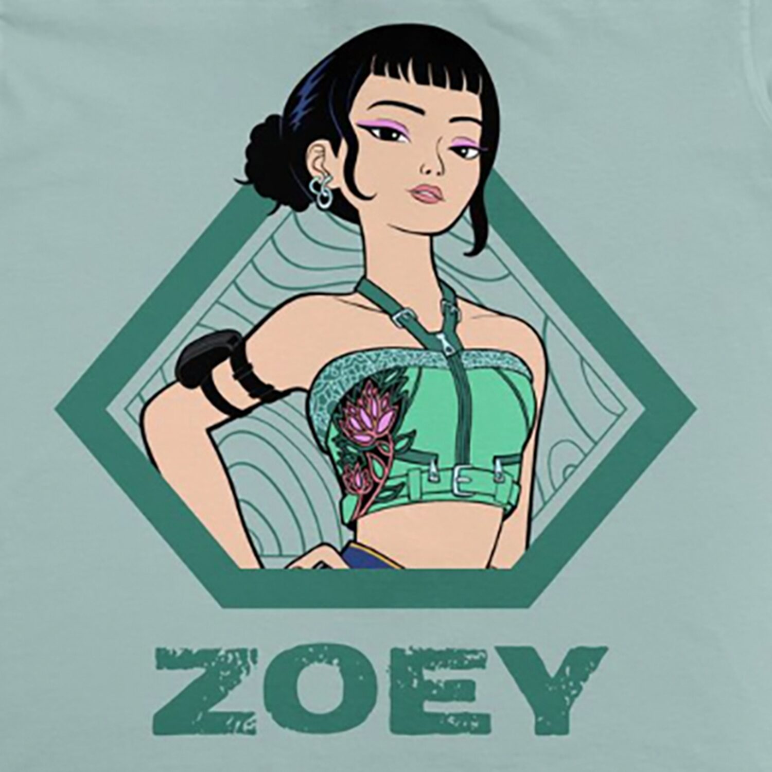 Little & Big Kid Girls V Neck KPOP Demon Hunters Short Sleeve Jersey
