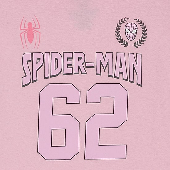 Little & Big Kid Girls Crew Neck Short Sleeve Regular Fit Spiderman Graphic T-Shirt