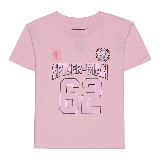 Little & Big Kid Girls Crew Neck Short Sleeve Regular Fit Spiderman Graphic T-Shirt