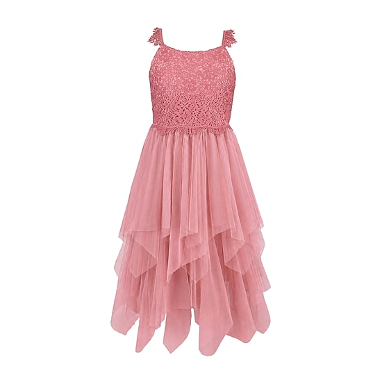 Lilt Girls Flutter Sleeveless A-Line Dress