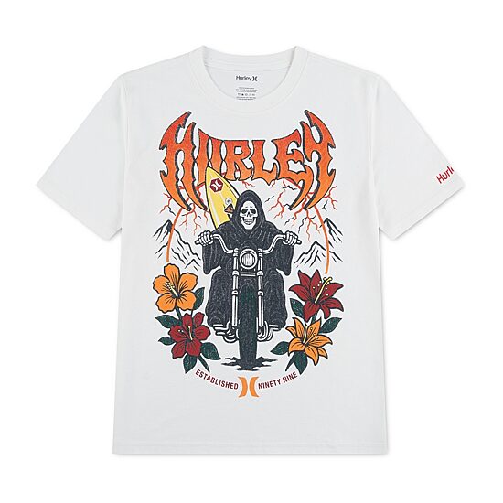 Hurley Big Kid Boys Crew Neck Short Sleeve Regular Fit Graphic T-Shirt