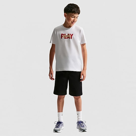 Nike Big Kid Unisex Crew Neck Short Sleeve Regular Fit Graphic T-Shirt