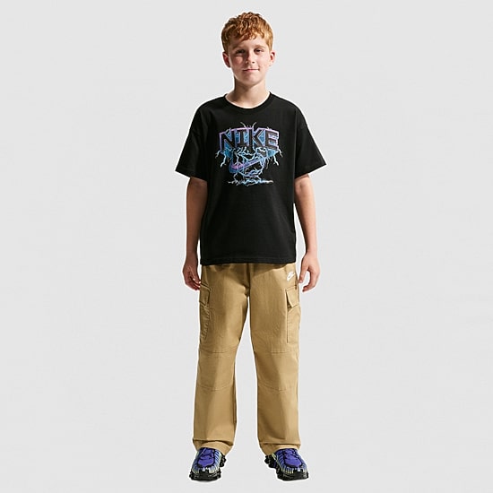 Nike Big Kid Unisex Crew Neck Short Sleeve Regular Fit Graphic T-Shirt
