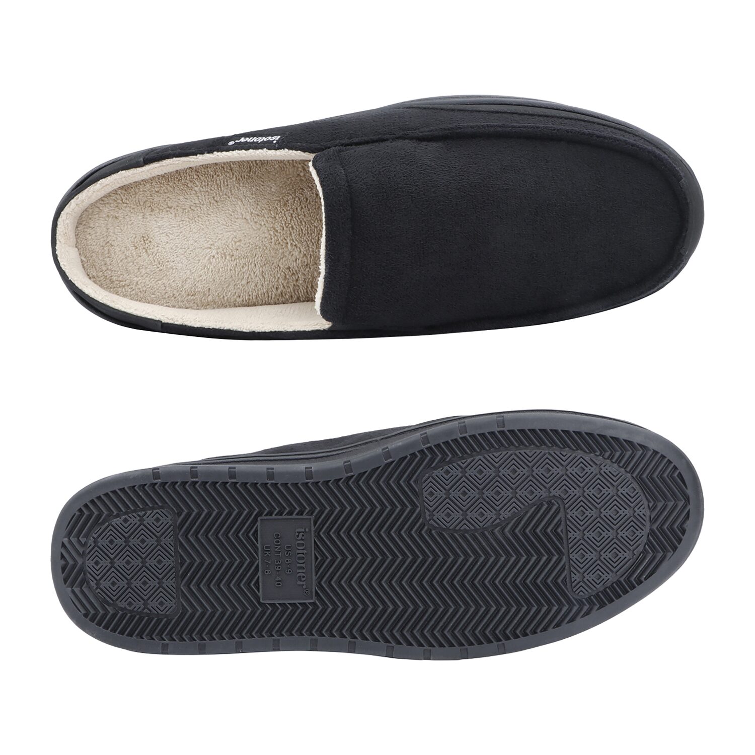Isotoner Microsuede Carter Mens Clog Slippers
