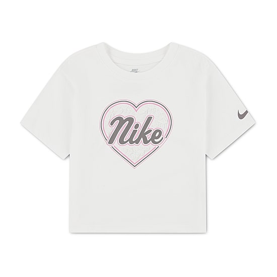 Nike Little Girls Crew Neck Short Sleeve Regular Fit Graphic T-Shirt