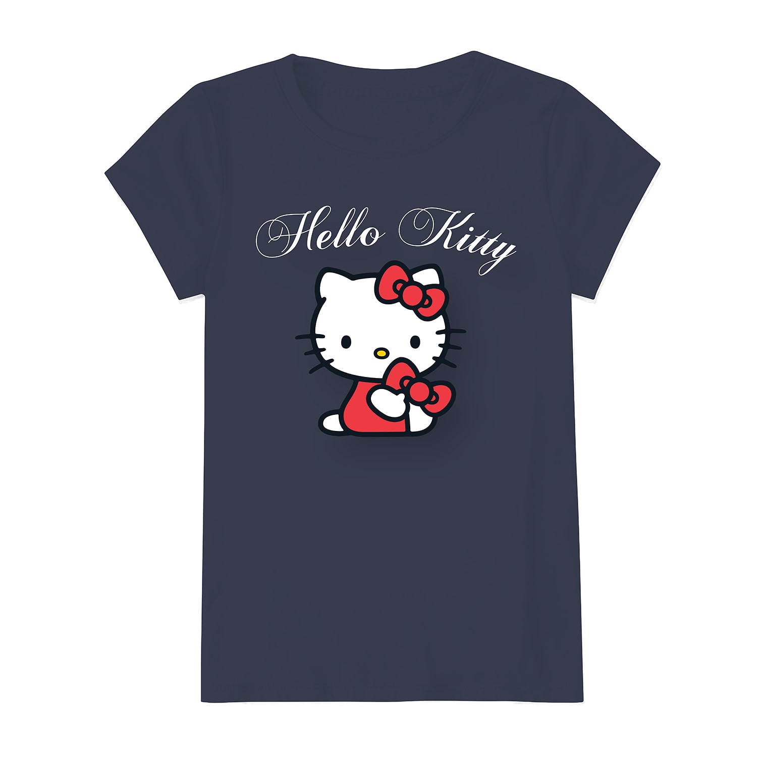 Little & Big Kid Girls Crew Neck Short Sleeve Regular Fit Hello Kitty Graphic T-Shirt