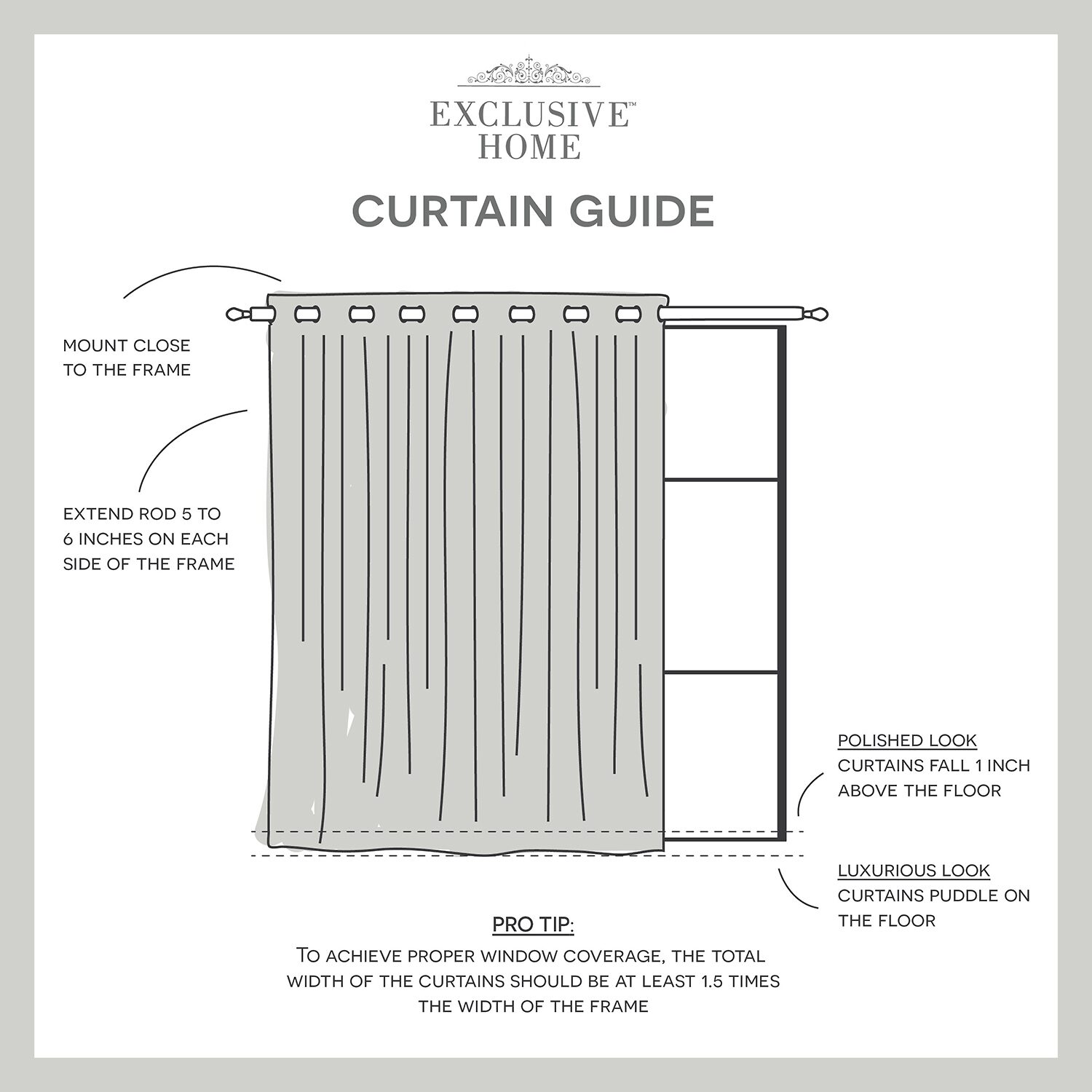 Exclusive Home Curtains Sateen Patio Grommet Top Room Darkening Single Outdoor Curtain Panel