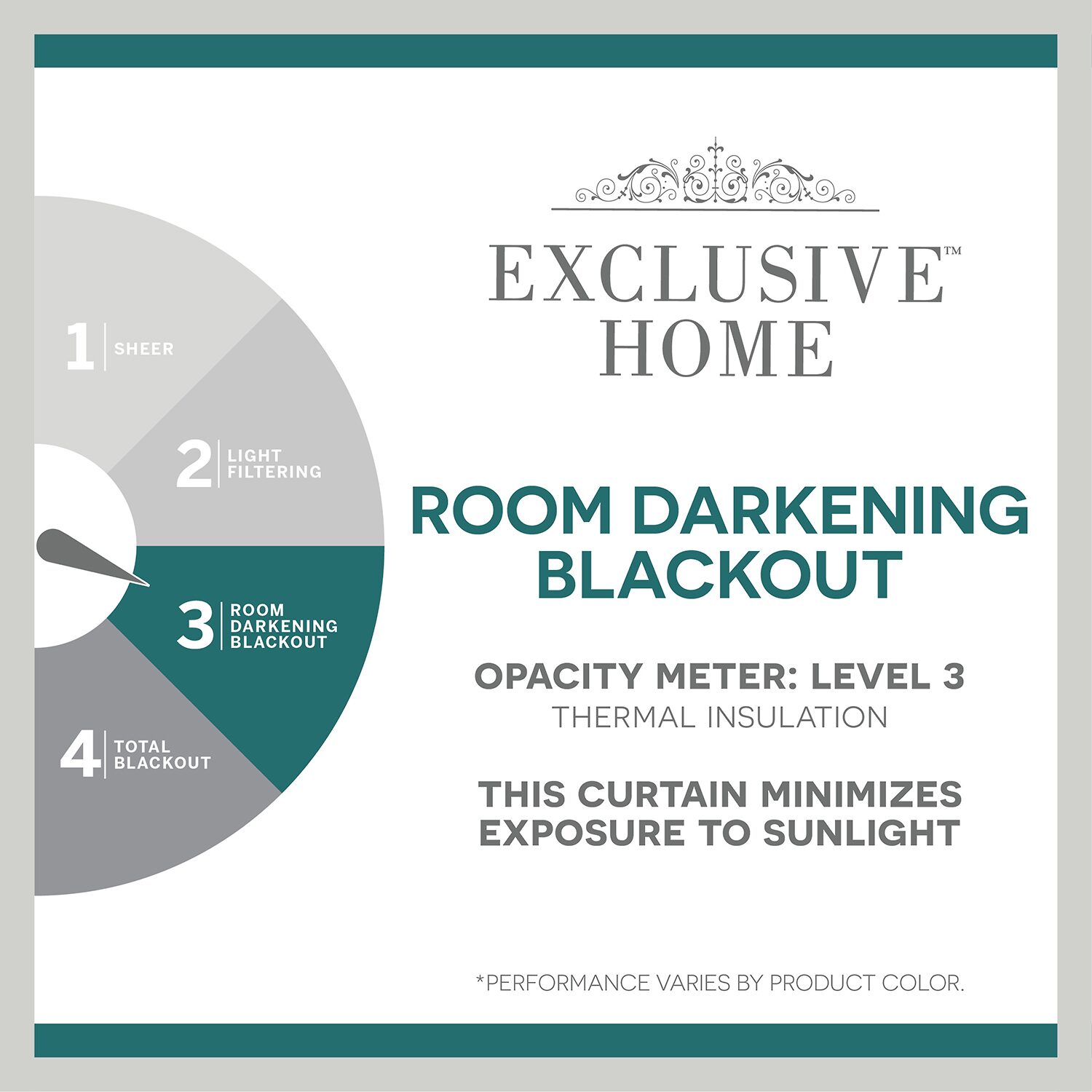 Exclusive Home Curtains Sateen Patio Grommet Top Room Darkening Single Outdoor Curtain Panel