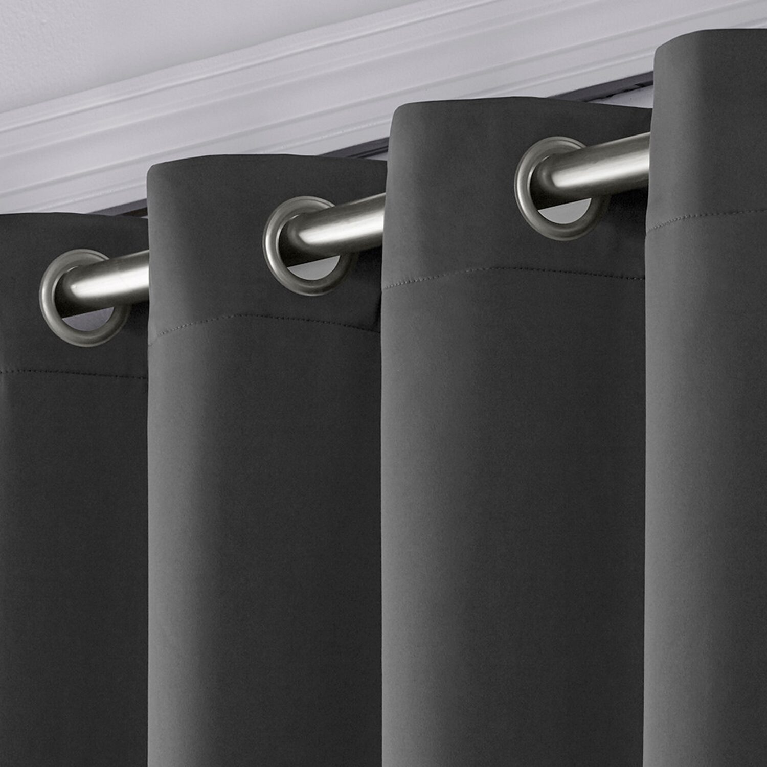 Exclusive Home Curtains Sateen Patio Grommet Top Room Darkening Single Outdoor Curtain Panel
