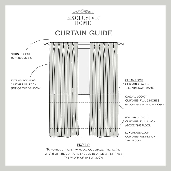 Exclusive Home Curtains Penny Pinch Pleat Sheer Set of 2 Curtain Panel