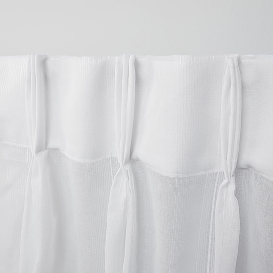 Exclusive Home Curtains Penny Pinch Pleat Sheer Set of 2 Curtain Panel