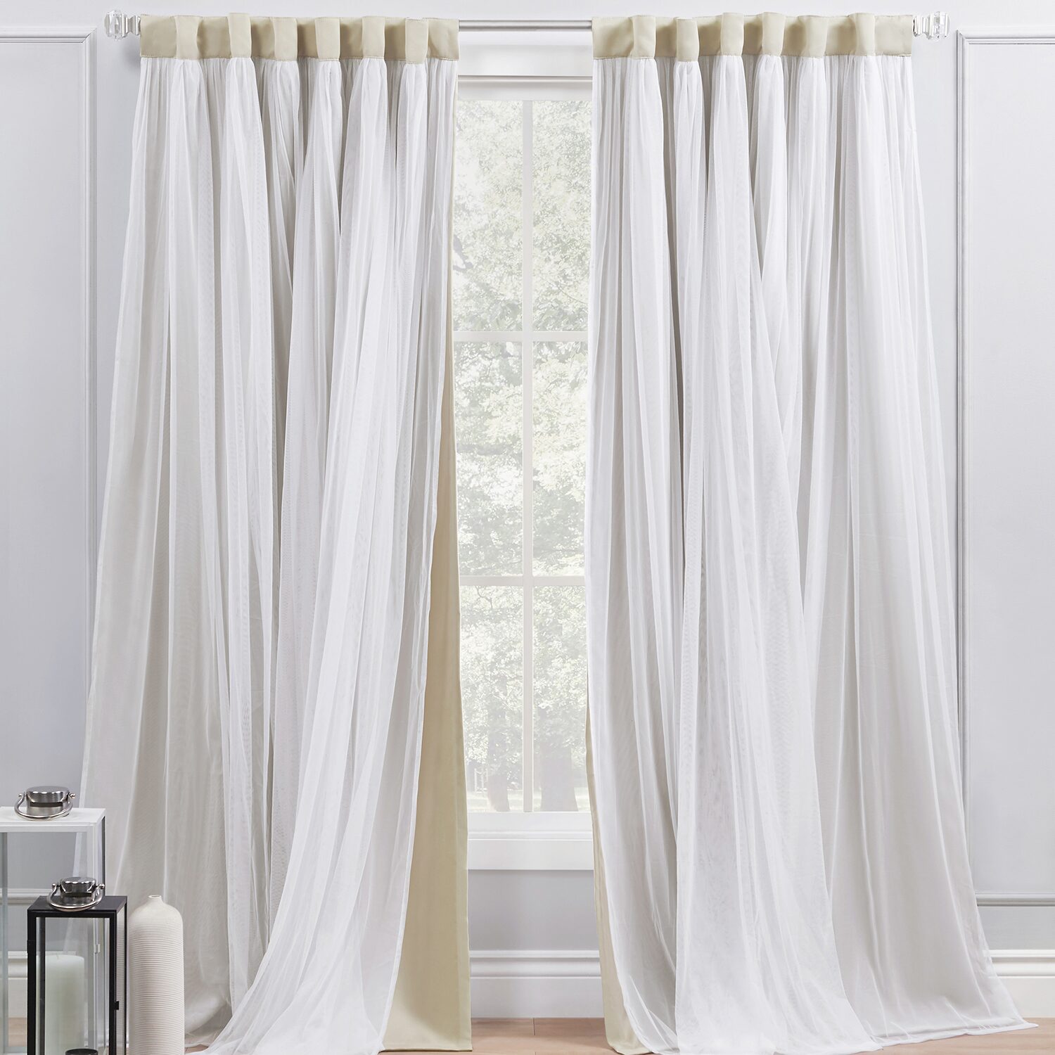 Exclusive Home Curtains Catarina Tab Top Room Darkening Set of 2 Curtain Panel