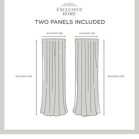 Exclusive Home Curtains Santos Rod Pocket Sheer Set of 2 Curtain Panel