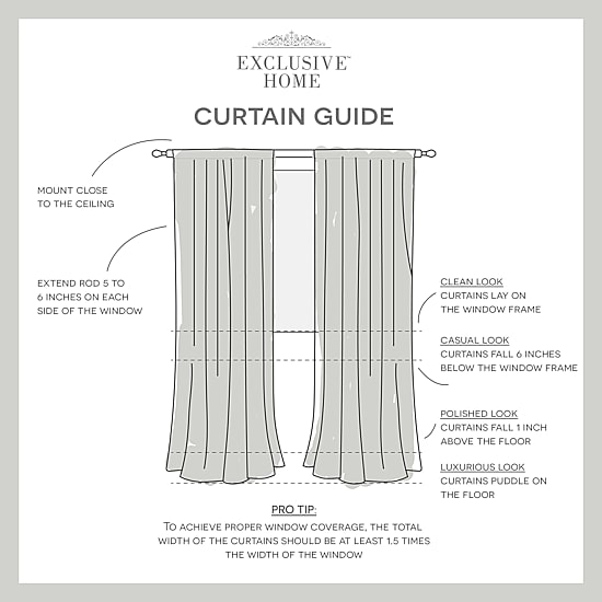 Exclusive Home Curtains Santos Rod Pocket Sheer Set of 2 Curtain Panel
