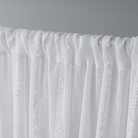 Exclusive Home Curtains Santos Rod Pocket Sheer Set of 2 Curtain Panel