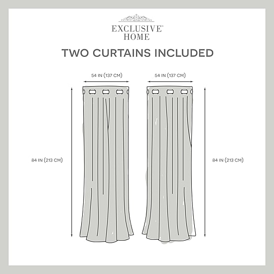 Exclusive Home Curtains Canopy Stripe Grommet Top Light-Filtering Set of 2 Outdoor Curtain Panel