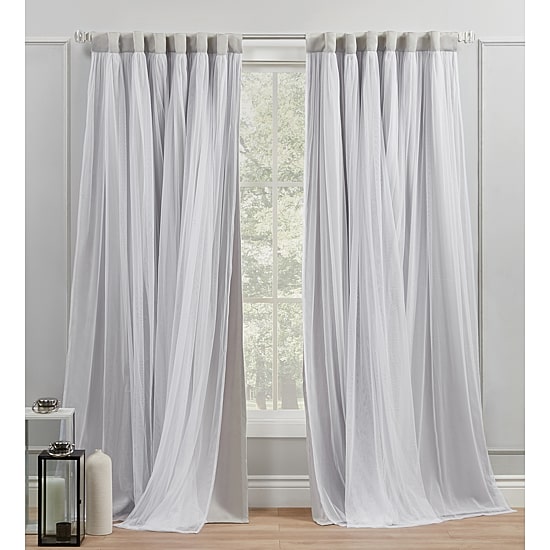 Exclusive Home Curtains Catarina Tab Top Room Darkening Set of 2 Curtain Panel