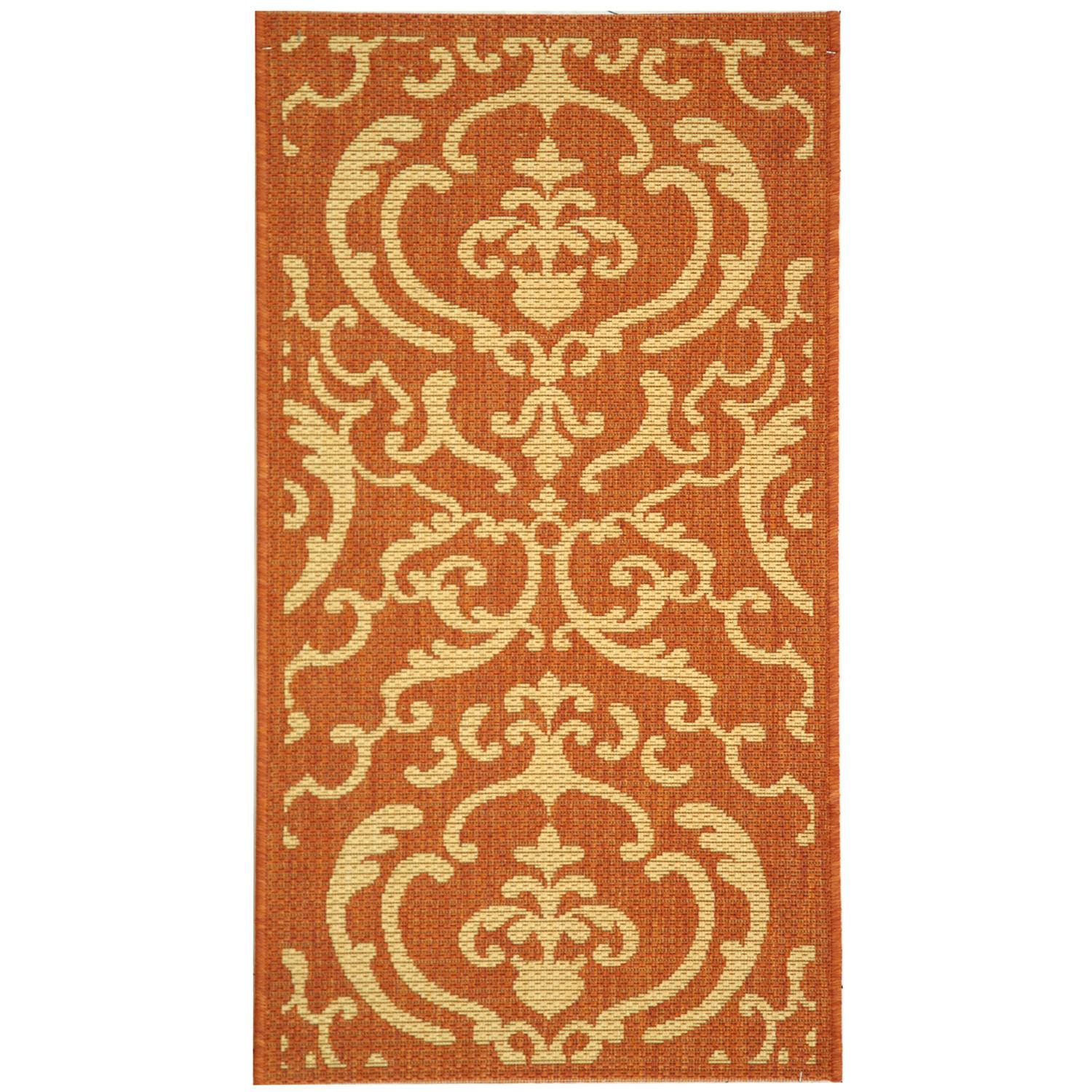 Courtyard Allover Scrolls Indoor/Outdoor Rectangular Rugs
