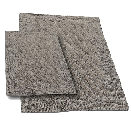 Castle Hill London Shooting Star Reversible 2-pc. Bath Rug Set