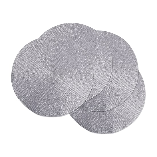 Design Imports Round Woven 4-pc. Placemats