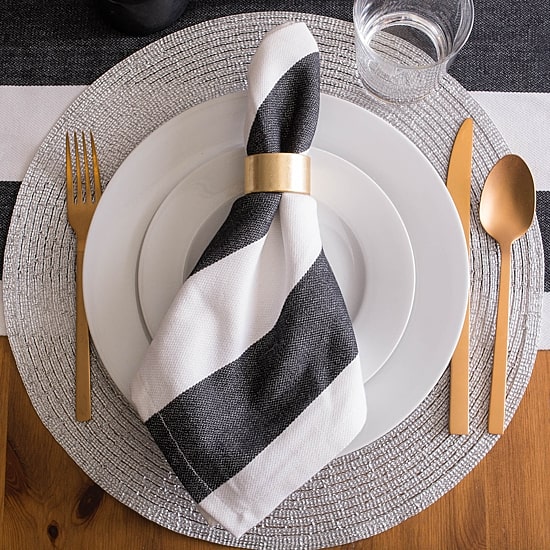 Design Imports Round Woven 4-pc. Placemats